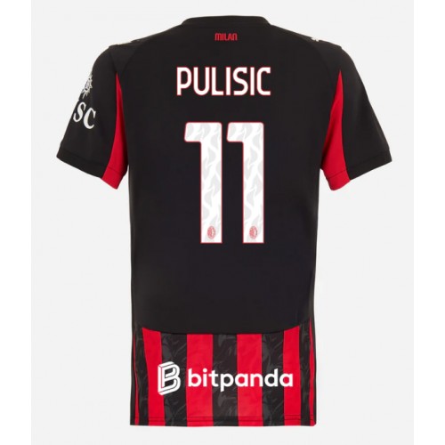 AC Milan Christian Pulisic #11 Replika Hemmatröja Dam 2025-26 Kortärmad